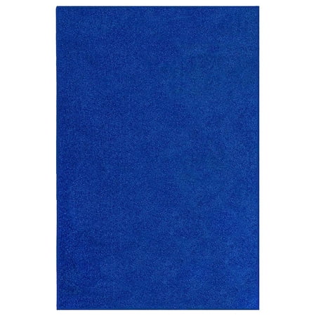 Starwars Collection Solid Color Area Rugs Neon Blue 2 X4