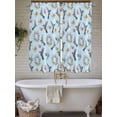 thumbnail image 4 of Blue Hummingbird Living Room Curtains 2 Panel, Spring Watercolor Flowers Leaf Plant Cafe Window Treatment, Extra Long Farmhouse Bedroom Bathroom Kitchen Curtains Drapes 104"x72", 4 of 6
