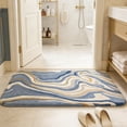 thumbnail image 5 of Roiihwy Bath Mat, Ultra Absorbent Quick Dry Bathroom Floor Mats-Rubber Non-Slip Thin Bathroom Rug Fit Under Door, Faux Suede Surface Shower Rug for Bathtub, Sink, Shower Room, 5 of 6