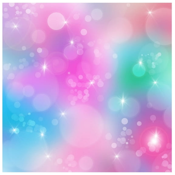 Printed Adhesive Vinyl Unicorn Bokeh (G) Pattern Permanent Adhesive