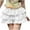 White, variant on GigrtiJin Women's Solid Color Short Skirts Yoga Wear Sports Tennis High-Waisted Double-Layer Ruffled Hem Skirt