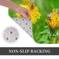 thumbnail image 6 of Vsdgher Bees Pollinates A Yellow Dandelion Flannel Anti-Slip Floor Mat Comfort Mat Outdoor Rug, Indoor Outdoor Rugs for Home, Office, Laundry 16''x24''in, 6 of 7
