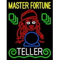thumbnail image 1 of Master Fortune Teller LED Neon Sign 31" Tall x 24" Wide - inches Black Square Cut Acrylic Backing, with Dimmer - Bright and Premium built indoor LED Neon Sign for Storefront., 1 of 7