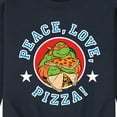 thumbnail image 3 of Teenage Mutant Ninja Turtles - Peace Love Pizza - Men's Crew Neck Fleece Pullover, 3 of 5