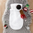 thumbnail image 5 of Toddler Baby Girl Boy Christmas Outfit Cute Snowman Jumpsuits Hooded with Scarf Warm Plush My First Christmas Baby Boy Outfit forBaby Girls 3-6 Months, 5 of 8