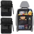 thumbnail image 1 of 2PCS Car Backseat Organizer, Waterproof Practical Back Seat Protector with Tablet Holder, Hanging 6 Storage Pockets with Foldable Table Trays for Vehicles, Car Accessories, 1 of 6