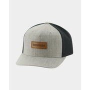 Caterpillar Men's Patch Flat Bill Cap, Light Heather Grey, One Size
