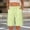 Green, variant on WCJM Casual Pants Women's Summer Flat Cloth Shorts High Rise Elastic Drawstring Loose Above Knee Casual Daywear with Pockets