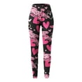 thumbnail image 5 of Tosmy Leggings For Women Womens Valentine's Day Cute The Print Casual Comfortable Home Leggings Boot Pants Pants, 5 of 5