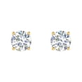 thumbnail image 3 of 1/4 Carat 4-Prong Set Diamond Unisex Stud Earring in 14K Yellow Gold (Single Piece), 3 of 5