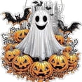 thumbnail image 3 of Halloween Diamond Art Hanging Sign, Ghost Pumpkin 5D Crystal Rhinestone Ornament, Acrylic Wall Window Door Decor Hanging Decor by MPOISVA, 3 of 6