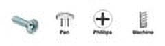 CRL 632X1PMS-XCP100 CRL 6-32 x 1" Pan Head Phillips Machine Screws - pack of 100