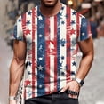 thumbnail image 5 of Men's Quick-Dry Performance Tee, Retro Flag Print with Moisture-Wicking Fabric for Sports and Daily Use ,Red L, 5 of 5