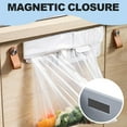 thumbnail image 6 of Space-Saving Foldable Trash Bag Holder, Wall Mounted Collapsible Garbage Bag Rack with Magnetic Closure for Kitchen Cabinet Doors, 6 of 9