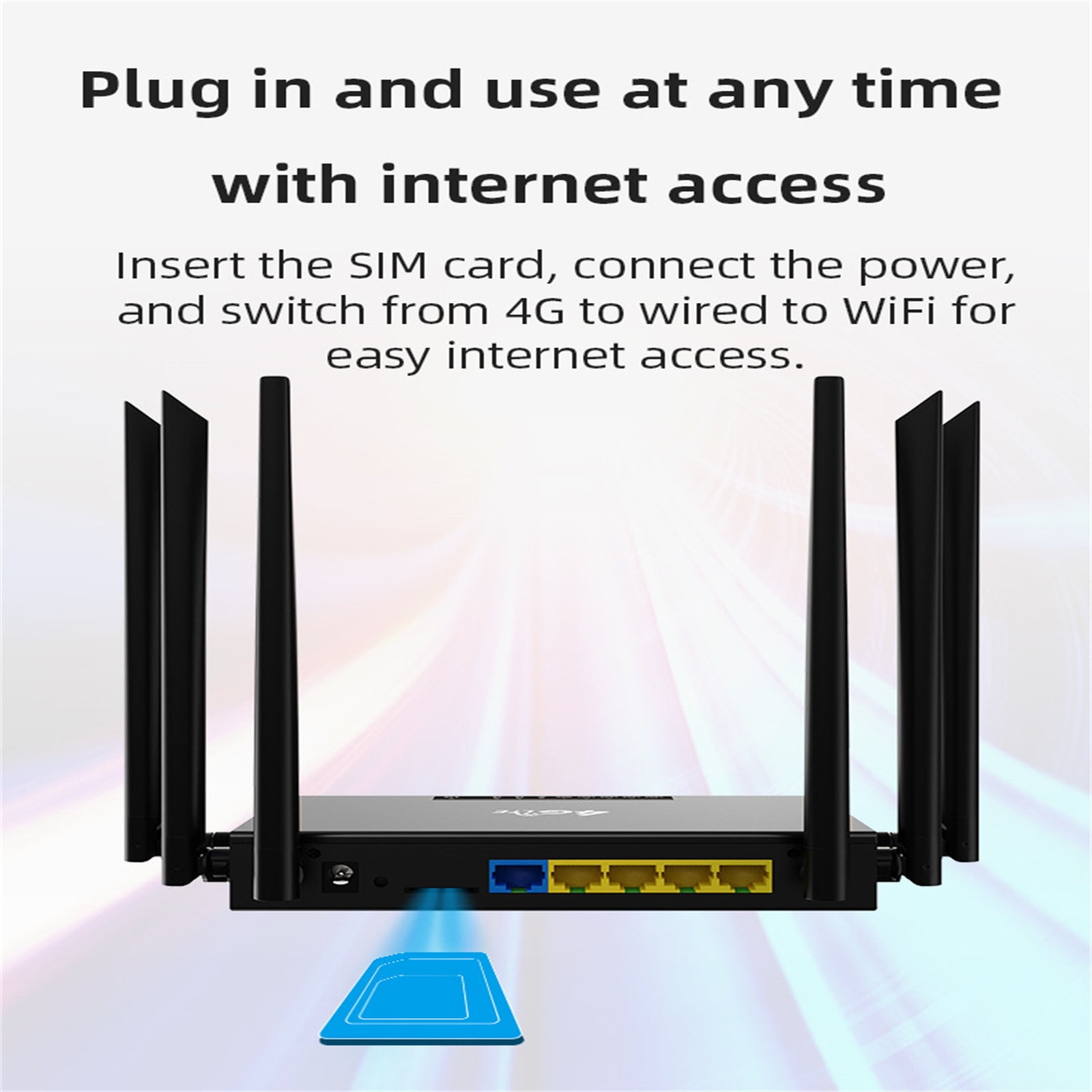 Xecvkr Free WiFi Router Unlimited Satellite Internet High Speed 500mbps 5G Wide Coverage Easy Setup Plug Play Support Phone Laptop Smart Household Solution 1 Piece