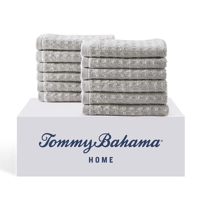 Towel Tommy Bahama - Juego de toallitas (algodón, 12 unidades, 33 x 33 cm)
