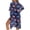 Butterfly Dark Blue Pink, variant on SEANATIVE Women Flowy Kimono Coverups Lightweight Beach Cover Up Printed Swimsuit Cover Up Open Front Beachwear Swimwear Resort Wear for Hawaii Beach, Hibiscus Flower Pink Blue