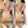 thumbnail image 2 of ZPAQI Push Up Swimsuits with Cover Up and Beach Skirt 4 Pieces Bathing Suit for Women, 2 of 16