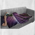 thumbnail image 6 of Purple Soft Flannel Fleece Throw Blanket, Romantic Lavender Fields Panoramic View Print Tree and Violet Sky Picture, Cozy Plush for Indoor and Outdoor Use, 50" x 70", Purple and Green, by Ambesonne, 6 of 6