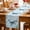Whale, variant on Coastal Octopus Table Runner, Cyan Nautical Fish Shells Seaweeds Washable Cotton Linen Table Runners 90 Inches Long, Dresser Scarf Runner for Dining/Coffee/Kitchen/Hallway Tables 13''x90''