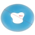 thumbnail image 3 of Round Salon Spa Massage Bed Silicone Facial Pillow - Blue, as described, 3 of 8