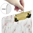 thumbnail image 3 of FMSHPON Marble Paint Clipboard Hardboard Wood Nursing Clip Board and Pull for Standard A4 Letter 13x9 inches, 3 of 7