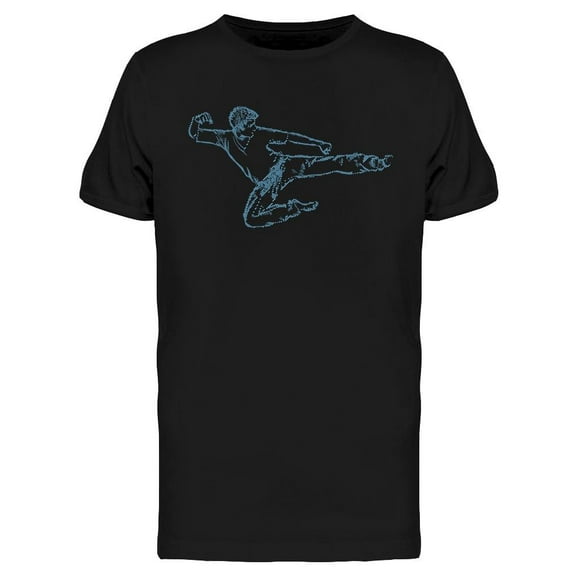 Karate Man Design T-Shirt Men -Image by Shutterstock, Male 3X-Large