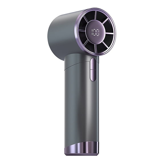 Portable Handheld Fan,1-100 Speeds Adjustable Turbo Mini Fan with LED Display,Rechargeable Lightweight,Long Battery Life,3000mAh Battery,Gifts for Women Men Indoor Outdoor Travel (Starry Gray)