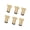 Gold, variant on NEXAVKPR 6pack Modern Aluminum Bed Frame Risers Heavy Duty Adjustable Furniture Leg