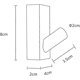 thumbnail image 3 of 4pcs Natural Wooden Coat Hooks, Wood Wall Hooks, Adhesive Hooks Hat Hook, Rectangle Beech (q), 3 of 5