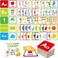 thumbnail image 4 of kjfeif 60-Count Alphabet Flash Card Set, Toddler Learning Cards with Letters, Numbers, Colors, and Shapes, Durable Educational First Word Flashcards for Early Childhood, 4 of 5