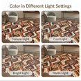 thumbnail image 7 of ODIKA Border Aztec Motif Frame Spotted Cabin Southwestern Farmhouse Playful Expressive for Dining Room, Under Table, Office, Non-Slip Chair-Friendly Floor, 7 of 7
