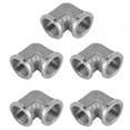 thumbnail image 3 of Adaptador de conexión de tubería, 5 piezas, conector de codo de acero inoxidable 304, adaptador de tubería, materiales ecológicos, 3 of 12
