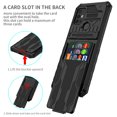 thumbnail image 5 of for Motorola Moto G30 6.5 inch Wallet Case, with Credit Card Holder Stand Kickstand Slim Rugged Shockproof Heavy Duty Defender Armor Military Grade Protective Phone Case - Black, 5 of 9