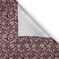thumbnail image 6 of Ambesonne Damask Valance & Curtain, Flower Vintage Ornament Art, 55"x30", Pale Rose Charcoal Grey, 6 of 7