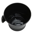 thumbnail image 3 of Tazón de jabón de afeitar, taza de afeitar portátil de plástico negro de gran capacidad con agarre cómodo y asa para peluquero, viaje a casa, 3 of 8