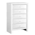 thumbnail image 5 of Glory Furniture Marilla 5-Drawers Bedroom Chest in White, 5 of 8