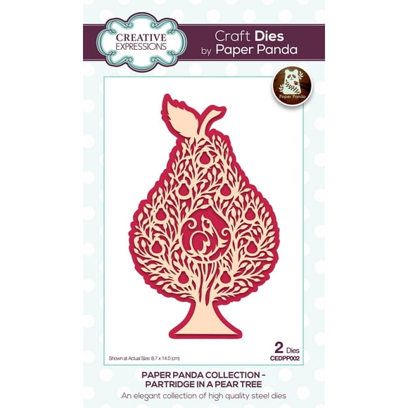 Paper Panda Partridge In A Pear Tree Craft Die