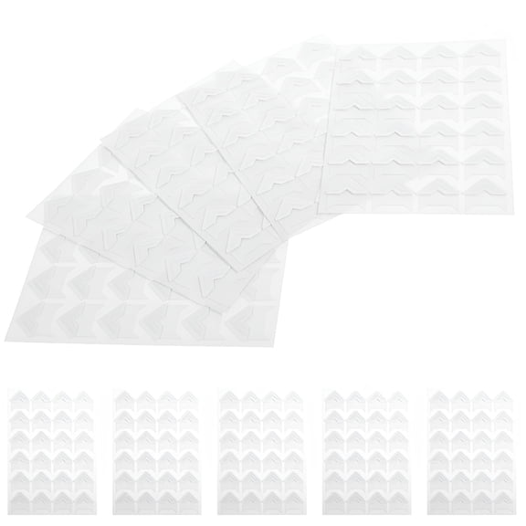CCOCC 10 Sheets Picture Corners Self Adhesive Stickers Photo Album White