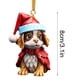 thumbnail image 3 of Decoración del hogar con forma de perro plano, decoración del árbol de Navidad., 3 of 4