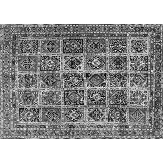 Ahgly Company Indoor Rectangle Persian Gray Traditional Area Rugs, 7' x 10'