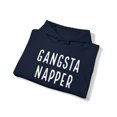 thumbnail image 2 of Gangsta Napper Funny Lazy Adult Unisex Pullover Sweatshirt Hoodie Sayings, 2 of 5