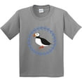 thumbnail image 3 of Inktastic Puffin Bird Wreath Youth T-Shirt, 3 of 5