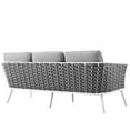 thumbnail image 4 of Afuera Living Aluminum Patio Sofa in White Gray, 4 of 5