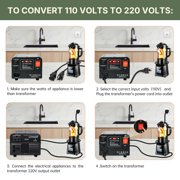LVYUAN 800 Watt Voltage Transformer Converter Step Up/Down 110V 120V to 220V 240V and 220V 240V to 110V 120V