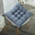 thumbnail image 7 of Kabnic 19.6" Seat Cushions Chairs, Square Solid Color Frosted Chair Cushion Dining Chair Cushion Office Student and Summer Seat Cushion Non Fading Gray, 7 of 7
