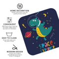 thumbnail image 4 of Balery 4 Pcs Dinosau Space Explorerleather Coasters Set, Drink Table Cup Coasters For Living Room Kitchen Coffee Decor, 4 of 9