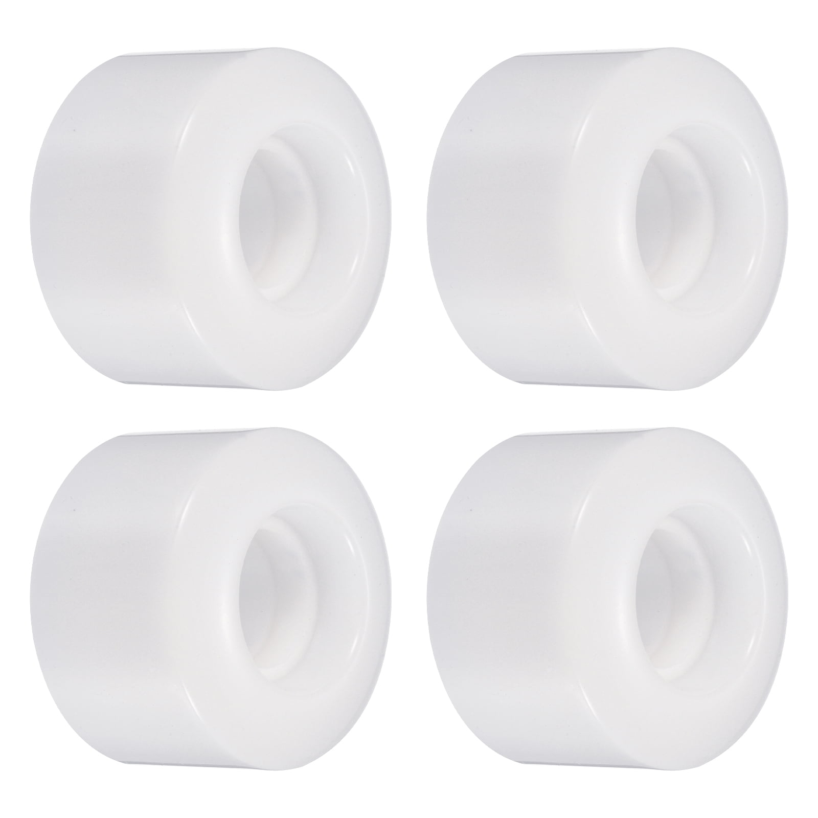 Uxcell 55mm Skateboard Wheel Street Wheels for Skateboards Cruiser Wheel 80A, White 4 Pack