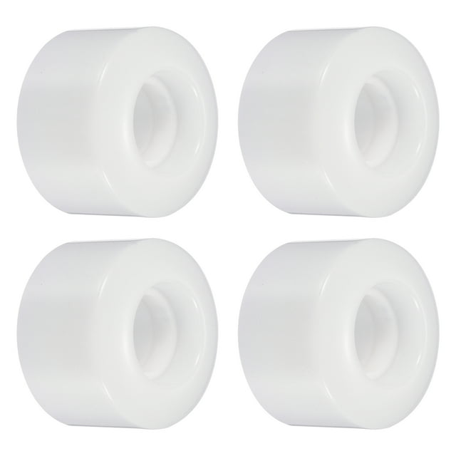 Rueda de patineta Uxcell de 55mm, ruedas de calle para patinetas, rueda de crucero 80A, blanca, paquete de 4