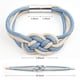 thumbnail image 5 of 2 hebillas magnéticas para cortina de cuerda de algodón, color azul cielo y beige. Xemadio LRWJ843-3, 5 of 7